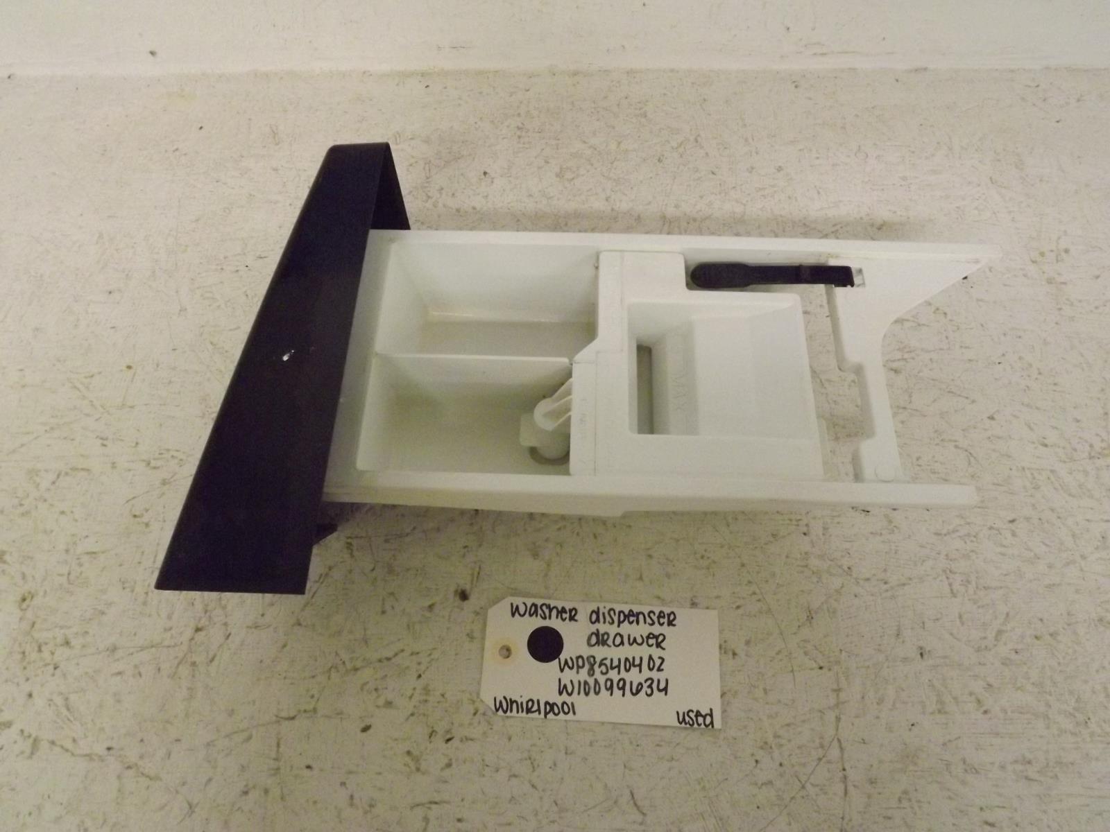 Whirlpool Washer WP8540402 W10099634 Dispenser Drawer Used Whirlpool Washer WP8540402 W10099634 Dispenser Drawer Used